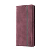 For Google Pixel 6 / 6 Pro Splicing Skin Feel Magnetic Leather Phone Case(Wine Red)