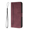 For Nokia G300 Retro Skin Feel Horizontal Flip Soft TPU + PU Leather Phone Case(Wine Red)