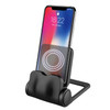 4 in 1 360 Degrees Rotation Phone Charging Desktop Stand Holder with Qi Standard Wireless Charging, For iPhone, Huawei, Xiaomi, HTC, Sony and Other Smart Phones(Black)