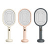 ZH228 2 in 1 Electric Shock Mosquito Killer Mosquito Swatter, Style: With Small Base(Pink)