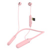 K1688 Neck-mounted Noise Cancelling IPX5 Sports Bluetooth Headphone(Pink)