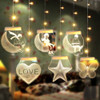 2m Romantic Girl Icicle Lamp Window Decoration Hanging Lamp, Style: Warm White Light + RC