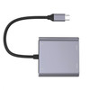 4 in 1 Type-C to Dual HDMI + USB + Type-C HUB Adapter