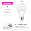 E27 9W Full Spectrum Plant Growth LED Bulb(R-021)