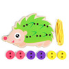 3 PCS Children Puzzle Button Threaded Desk Game Toy(Hedgehog )