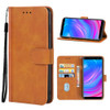 Leather Phone Case For BLU J6(Brown)