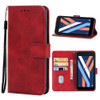 Leather Phone Case For Wiko Y52(Red)