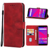 Leather Phone Case For BLU C6 2019(Red)