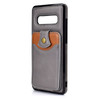 For Samsung Galaxy S10+ Soft Skin Leather Wallet Bag Phone Case(Grey)