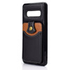 For Samsung Galaxy S10+ Soft Skin Leather Wallet Bag Phone Case(Black)