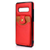 For Samsung Galaxy S10+ Soft Skin Leather Wallet Bag Phone Case(Red)