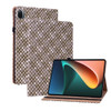 For Xiaomi Pad 5 / 5 Pro Color Weave Smart Leather Tablet Case(Brown)
