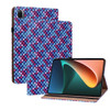 For Xiaomi Pad 5 / 5 Pro Color Weave Smart Leather Tablet Case(Blue)