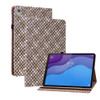 For Lenovo Tab M10 HD Gen 2 TB-X306X Color Weave Leather Tablet Case with Holder(Brown)