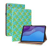 For Lenovo Tab M10 HD Gen 2 TB-X306X Color Weave Leather Tablet Case with Holder(Green)