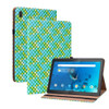 For Lenovo Tab  M10 TB-X605L Color Weave Leather Tablet Case with Holder(Green)