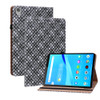 For Lenovo Tab M8 HD TB-8505F 8.0 Color Weave Leather Tablet Case with Holder(Black)