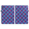 For Lenovo Tab K10 Color Weave Leather Tablet Case with Holder(Blue)