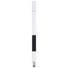 3 in 1 Universal Silicone Disc Nib Stylus Pen with Mobile Phone Writing Pen & Common Writing Pen Function (Silver)