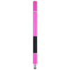 3 in 1 Universal Silicone Disc Nib Stylus Pen with Mobile Phone Writing Pen & Common Writing Pen Function (Rose Red)