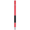 3 in 1 Universal Silicone Disc Nib Stylus Pen with Mobile Phone Writing Pen & Common Writing Pen Function (Red)