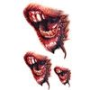 S-297 50 PCS Halloween Terror Realistic Wound Blood Mouth Temporary Tattoo Sticker