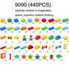 9090 (440 PCS) Children Assembling Building Block Toy Set