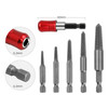 5 In 1 Long Thread+60mm Self-locking Pole Screw Extractor Six Corner Electric Take-Out Tool