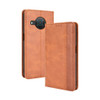 For Nokia X100 / X10 / X20 Magnetic Buckle Retro Texture Leather Phone Case(Brown)