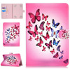 Colored Pattern Drawing Horizontal Flip PU Leather Case with Three-folding Holder for 8 inch Tablet PC(Colorful butterfly)