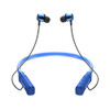 JG4 Flashing LED Neck-mounted Stereo Bluetooth Wireless Earphone(Blue)