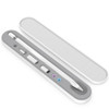 Stoyobe PC + Silicone Stylus Pen Magnetic Absorption Storage Box For Apple Pencil 1 / 2(White)
