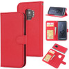 For Samsung Galaxy S9 Cross Texture Detachable Leather Phone Case(Red)