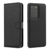 For Samsung Galaxy S20 Ultra Cross Texture Detachable Leather Phone Case(Black)