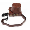 PU Leather Camera Full Body Case Bag with Strap for FUJIFILM X-A7 / X-A20 (15-55mm Lens) (Coffee)