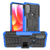 For Motorola Moto G Power 2022 Tire Texture TPU + PC Phone Case(Blue)