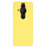 For Sony Xperia Pro-I Pure Color Liquid Silicone Phone Case(Yellow)