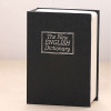 Mini Dictionary Safe Box Book Secret Security Lock Cash Money Coin Storage Jewellery key Locker(Black)