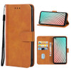 Leather Phone Case For Itel Vision 2(Brown)