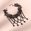 Fringe Lace Gothic Lolita Vintage Necklace,Style: 1534