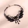 Fringe Lace Gothic Lolita Vintage Necklace,Style: 1535