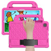 For Galaxy Tab A8 10.5(2021) X200/X205 Diamond  EVA Shockproof Case with Holder & Strap(Rose Red)