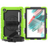 For Samsung Galaxy Tab A8 10.5 2021 X200 / X205 Silicone + PC Tablet Case(Black + Yellow Green)