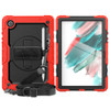 For Samsung Galaxy Tab A8 10.5 2021 X200 / X205 Silicone + PC Tablet Case(Black + Red)