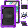 For Samsung Galaxy Tab A8 10.5 2021 X200 / X205 Silicone + PC Tablet Case(Black + Purple)