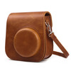 Retro Full Body Camera Leather Case Bag with Strap for FUJIFILM Instax mini 11 (Brown)