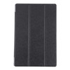 For Samsung Galaxy Tab A8 10.5 2021 X200 / X205 Silk Texture 3-fold Leather Tablet Case(Black)