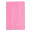 For Samsung Galaxy Tab A8 10.5 2021 X200 / X205 Silk Texture 3-fold Leather Tablet Case(Rose Red)