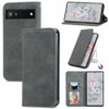 For Google Pixel 6a Retro Skin Feel Magnetic Horizontal Flip Leather Phone Case(Grey)