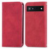 For Google Pixel 6a Retro Skin Feel Magnetic Horizontal Flip Leather Phone Case(Red)